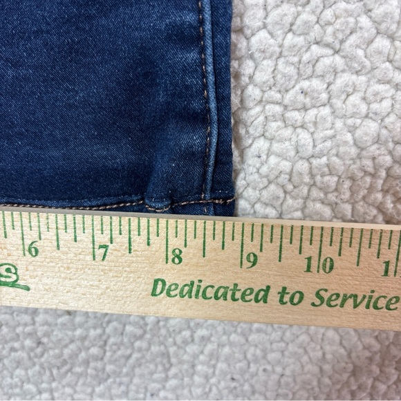 Nicole Miller NY SOHO High Rise Bootcut Women Size 8 Stretch Dark Wash Blue Jean - Picture 8 of 15